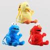Entzückender Sesamstraßen Plüschrucksack mit Elmo, Krümelmonster und Bibo Design