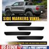 4x For GMC -2024 Canyon Side Markers Light Vinyl PreCut Overlay Tint Smoked
