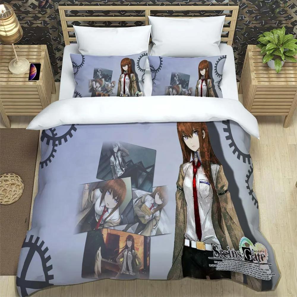 Set de lenjerie de pat moale și confortabil cu imprimeu anime desen animat, modă, husă de pilotă de lux, seturi de lenjerie de pat cu pilotă personalizabilă