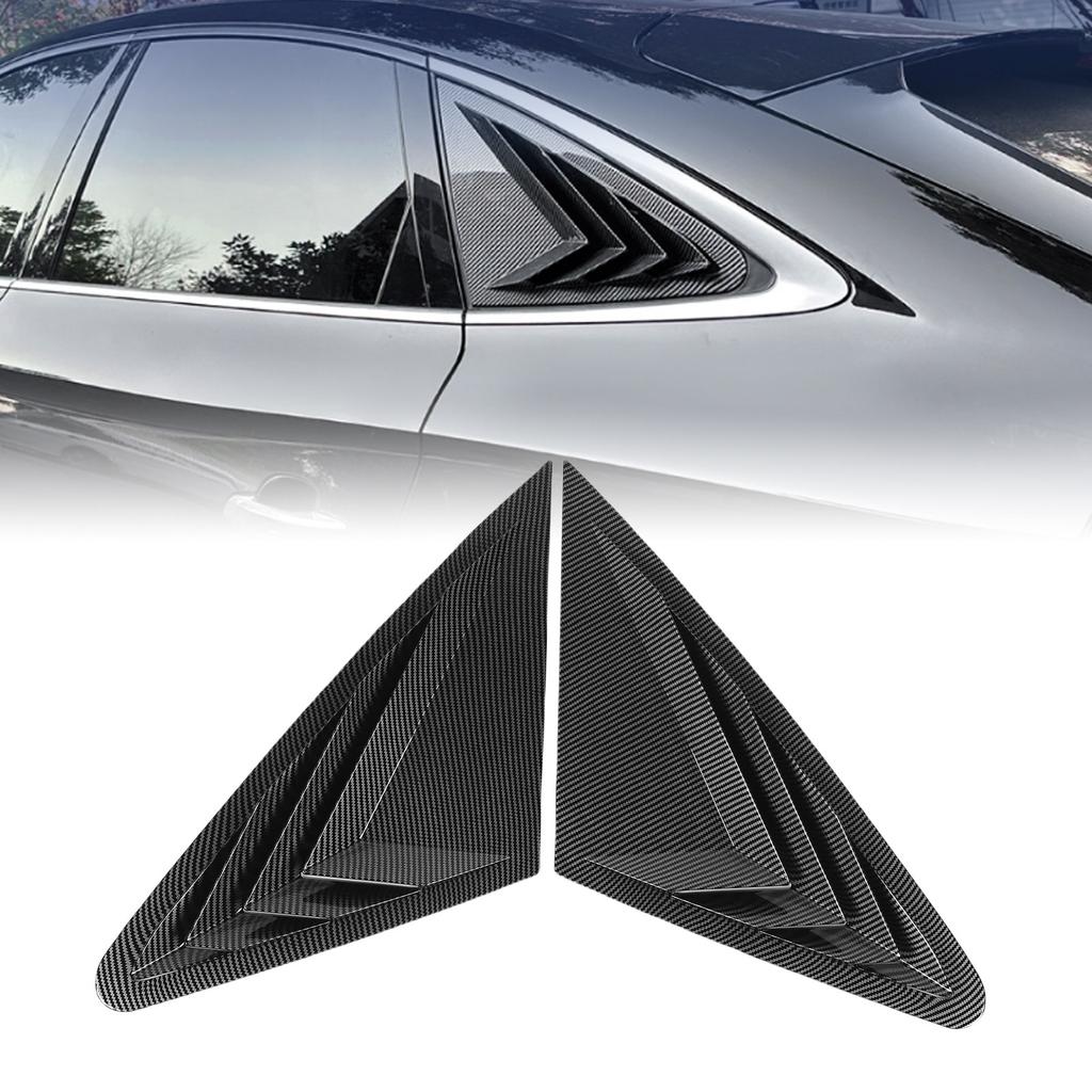 2Pcs Rear Side Window Louver Cover Left Right Rear Window   Vent Scoop Shutter Cover Blind Replacement for FY   2018-2024