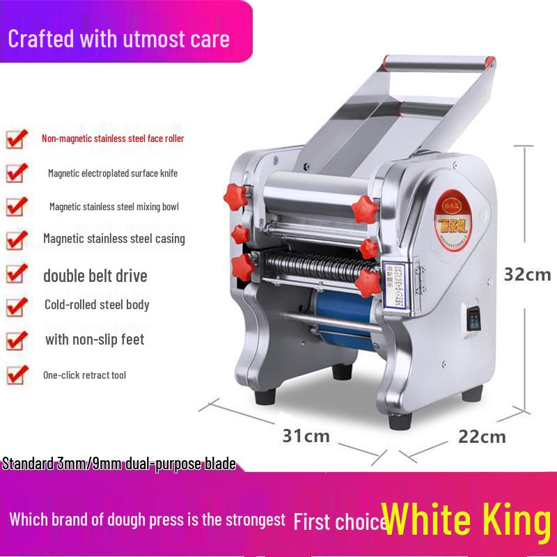Elektrische Teigpresse aus Edelstahl: Automatischer Nudelbereiter & Multifunktionale Teigtaschenhautmaschine