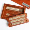 ZONESUN Brass Letter 6mm Hot Foil Stamping Letters Mold Set with Wood Box Time New Roman