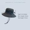 2023 Retro Mountaineering Hat Women Spring Summer Outdoor Camping Drawstring Western Cowboy Hats Simple Sunshade Fisherman Cap
