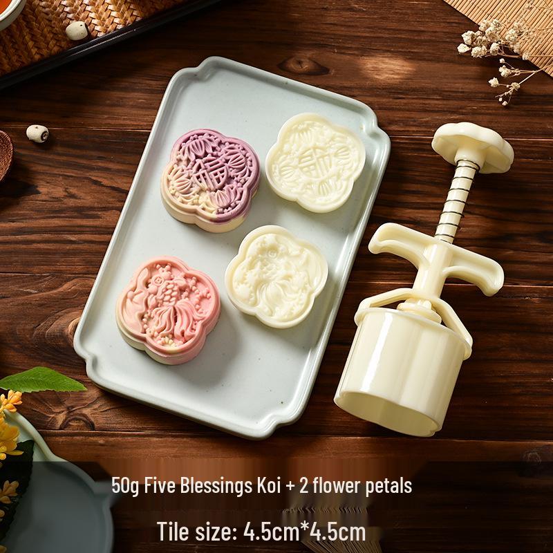 Mid-Autumn Mooncake Mold Stamp Tool for Ice Skin Mung Bean Pastry