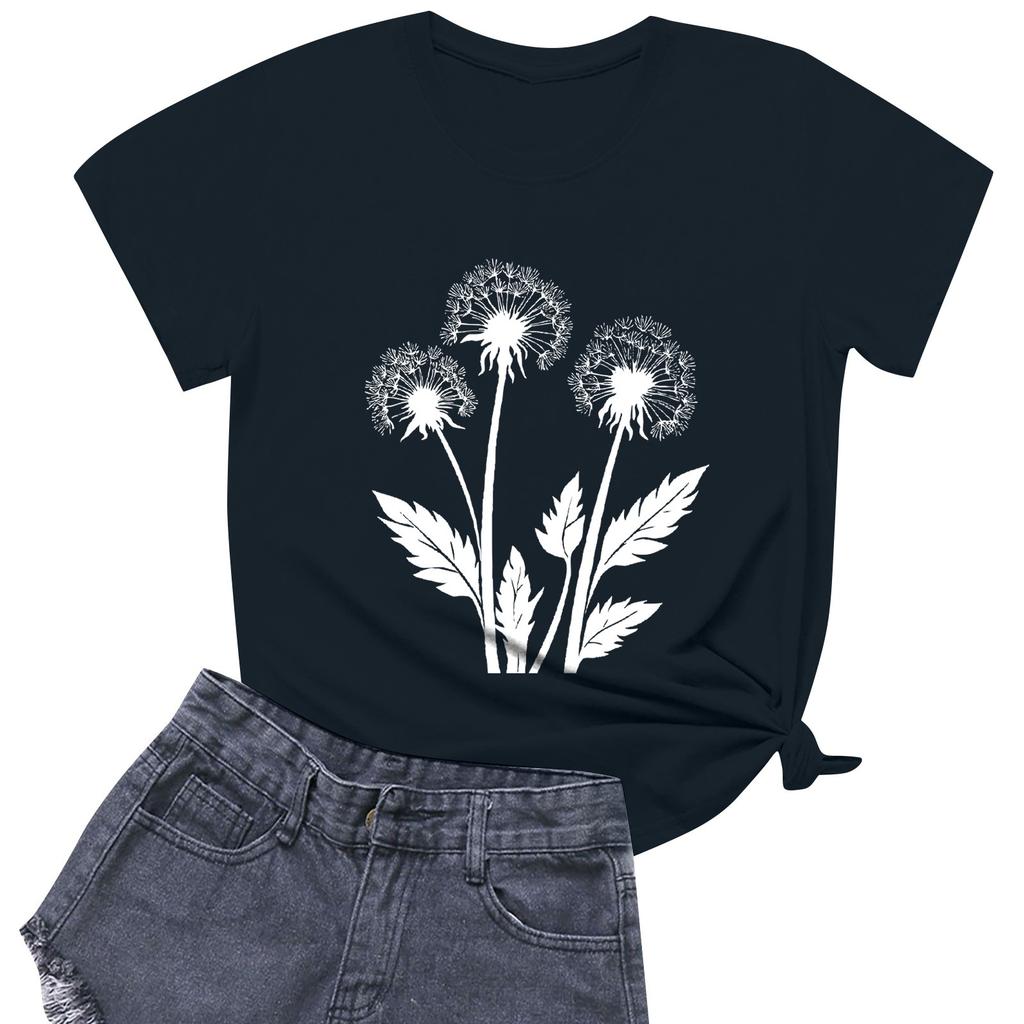 Dámská móda Ležérní Tištěné Krátký rukáv Kulatý výstřih Pulovry