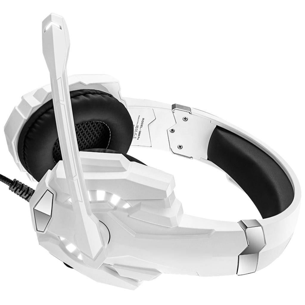 3.5mm Gaming Headphone, Over Ear Game Headset, Noise Cancellation Earphone with Mic, LED Light, Volume Control for Laptop, Tablet, Mobile Phones, Desk