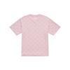 New MLB MONOGRAM Collection New York Yankees SS25 T Shirt Unisex Hemp Pink 3ATSM0153-50PKM
