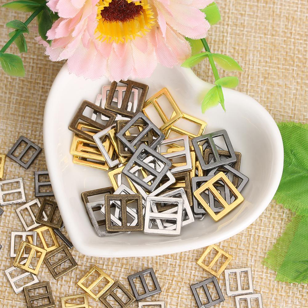 20Pcs 6/7/8.5mm Ultra-small Square Buckle for Doll Bags Shoes Clothes Mini Belt ButtonsDIY Clothing Sewing Accessories