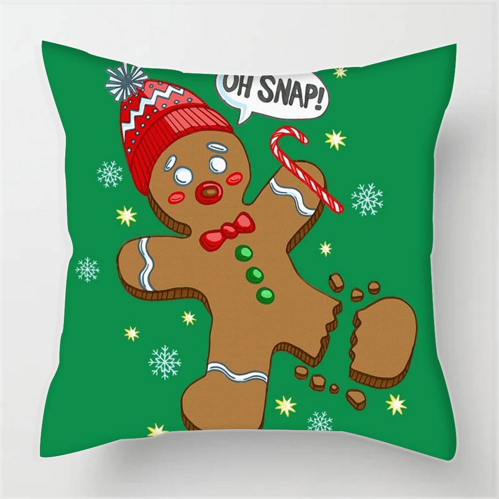 Pierniczkowy ludzik Boże Narodzenie Poszewki na poduszki pokrowce na poduszki sofy do salonu wystrój domu prezenty