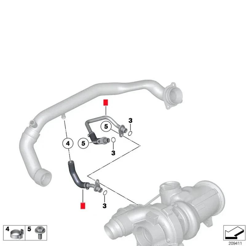 11537583903 11538602577 Car Accessories Engine Turbocharger Coolant Pipe For BMW E81 E82 E90 E93 F30 F10 F15 Cooling Return Line