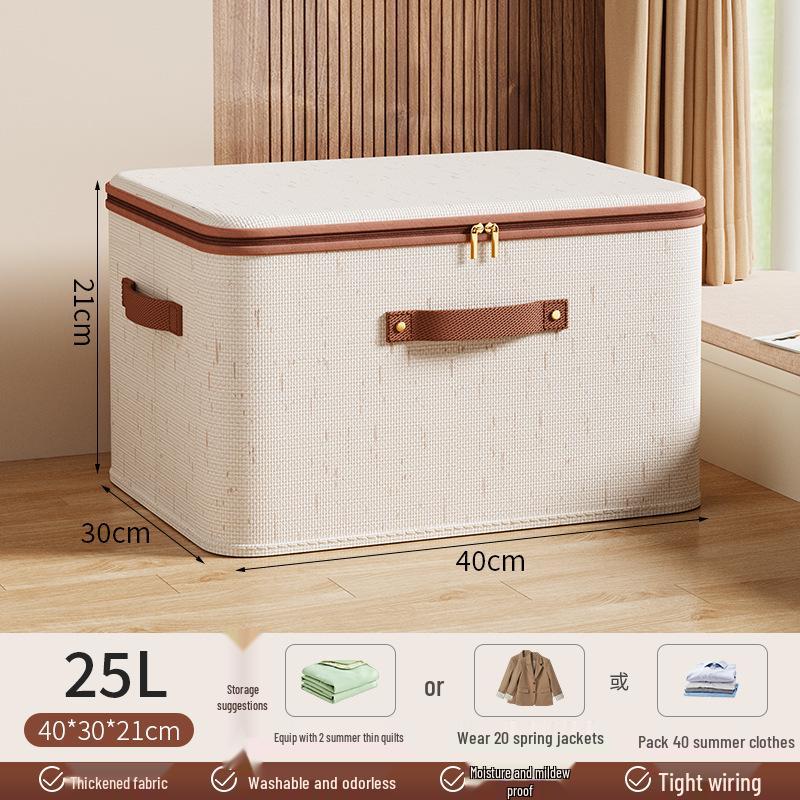 Cotton Linen Large Capacity Clothing Storage Box