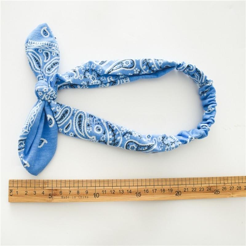 Cotton Fabric Rabbit Ears Hair Band with Steel Wire Knots, Elastic Adjustable Hair Band, Stretchy Headband, Women's Head Accessory
