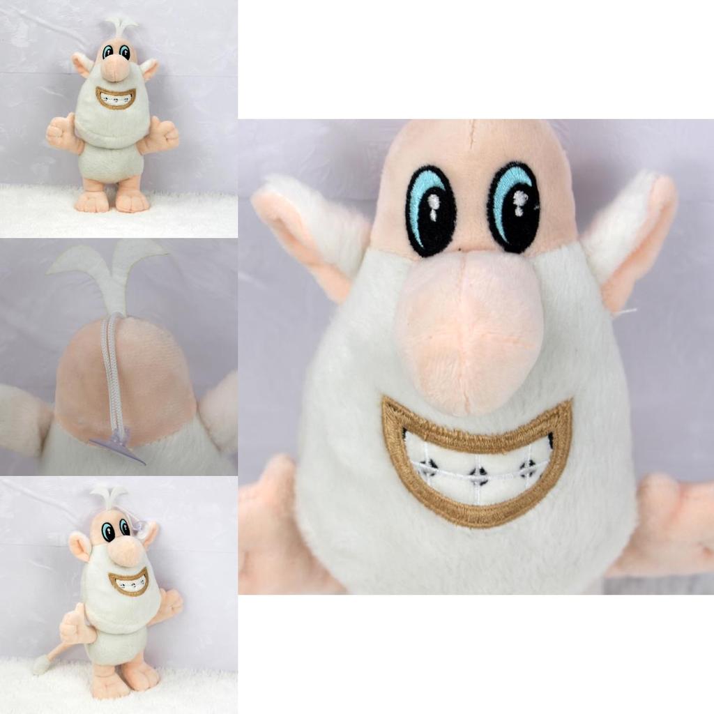 Adorable Anime Cartoon Small White Pig Brownie Buba Booba Plush Stuffed Toy For Kids