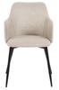 Ilsa CHAIR WITH ARMRESTS beige high backrest