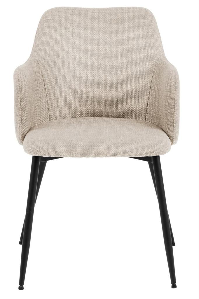 Ilsa CHAIR WITH ARMRESTS beige high backrest