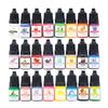 Epoxy Resin Pigment 24 Colors Transparent Non Toxic UV Epoxy Resin Dye Liquid Resin Coloring Jewelry Making 0.17oz Each