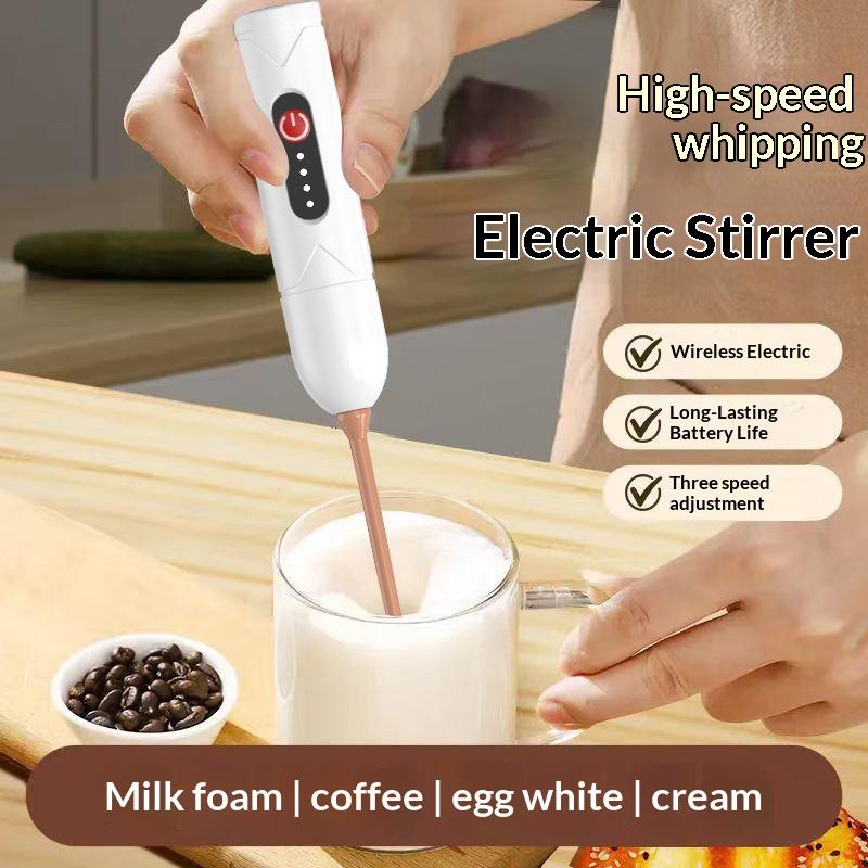 

Handheld Electric Mixer Coffee Whisk Portable Rechargeable Electric Blender for Latte, Cappuccino, Hot Chocolate, Egg белый