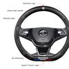YXMP4 Car Steering Wheel Cover Carbon Fiber Pattern Accessories For Skoda Superb Octavia Rapid Kodiaq Kamiq Fabia Enyaq iV Scala Karoq