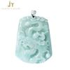 Joyería de Moda Colgante de Jadeíta Tallado a Mano Colgante Encanto de Jade Natural de Birmania Colgante de Dragones Colgante de Jade de Myanmar