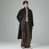 Men's High-Grade Wool Cashmere Over-the-Knee Windbreaker Coat, Plus Size