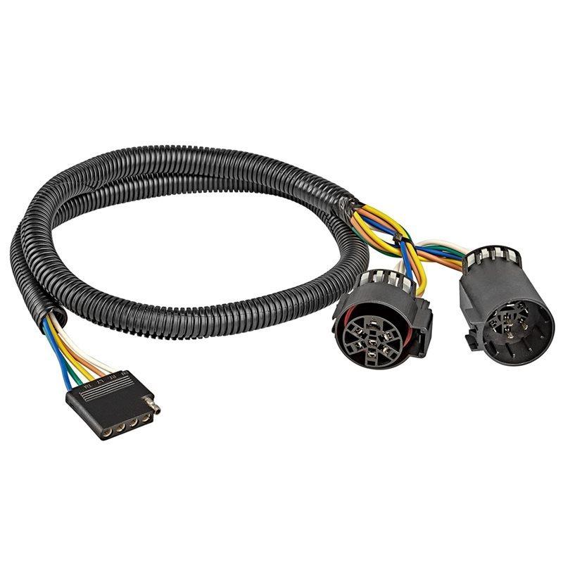 For USCAR Vehicle-Side  Trailer Connector 56584 5-Pin To 7-Pin Wiring Harness(Long 41 Inches)