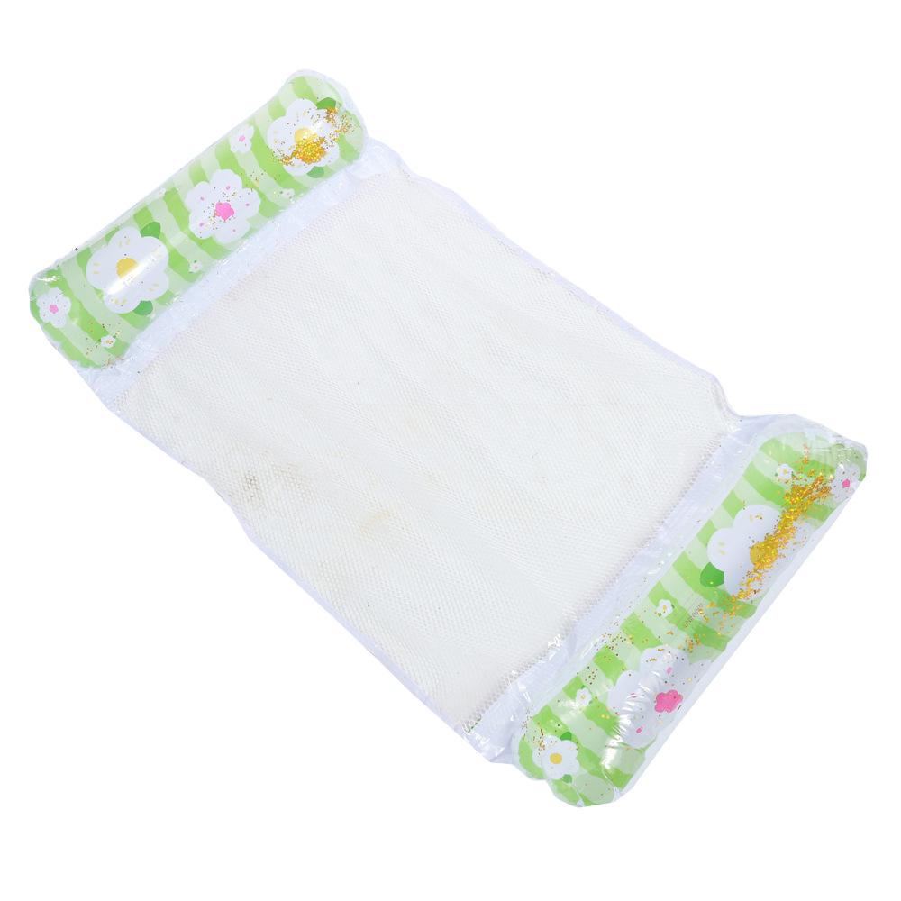 Inflatable Hammock Floating Chair with Backrest - Foldable Summer Pool Party Lounger.