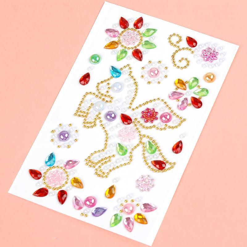 Self-Adhesive Rhinestone Stickers Colorful Crystal Jewel Stickers Crafts Scrapbooking Phone Case Card Making Nail Art Decor