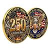 Moneda Conmemorativa del 250 Aniversario de EE. UU. Moneda de Desafío Patriótica de EE. UU. Moneda del 250 de EE. UU., Coleccionable del Cuerpo de Marines