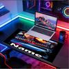 Custom Name Personalized Knight Rider Pattern Mousepad, Laptop PC Desk Mat, Decorative Desk Mat for Home Keyboard Pad Gift