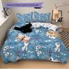Frosty Friends Print 3Pcs Bedding Setduvet Cover With 2 Bedropillowcase Home Birthday Gift
