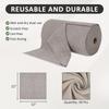 high quality50 Pack Washable Reusable Cleaning Cloths Microfiber Towel Tear Away Cleaning Towels Roll 12×12 Absorbent Rags Drying Dishcloths For