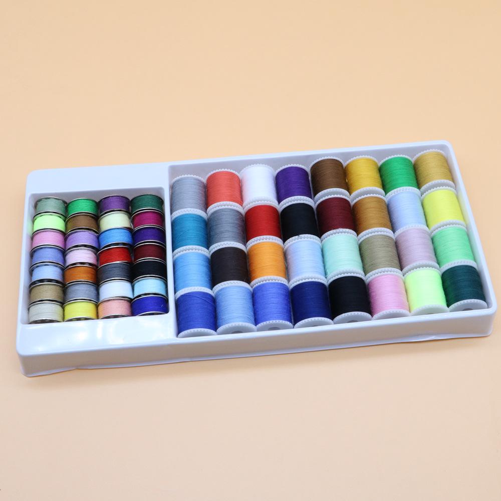 

Набор швейных ниток из 60 штук с фиксирующим стержнем для машинного и ручного шитья