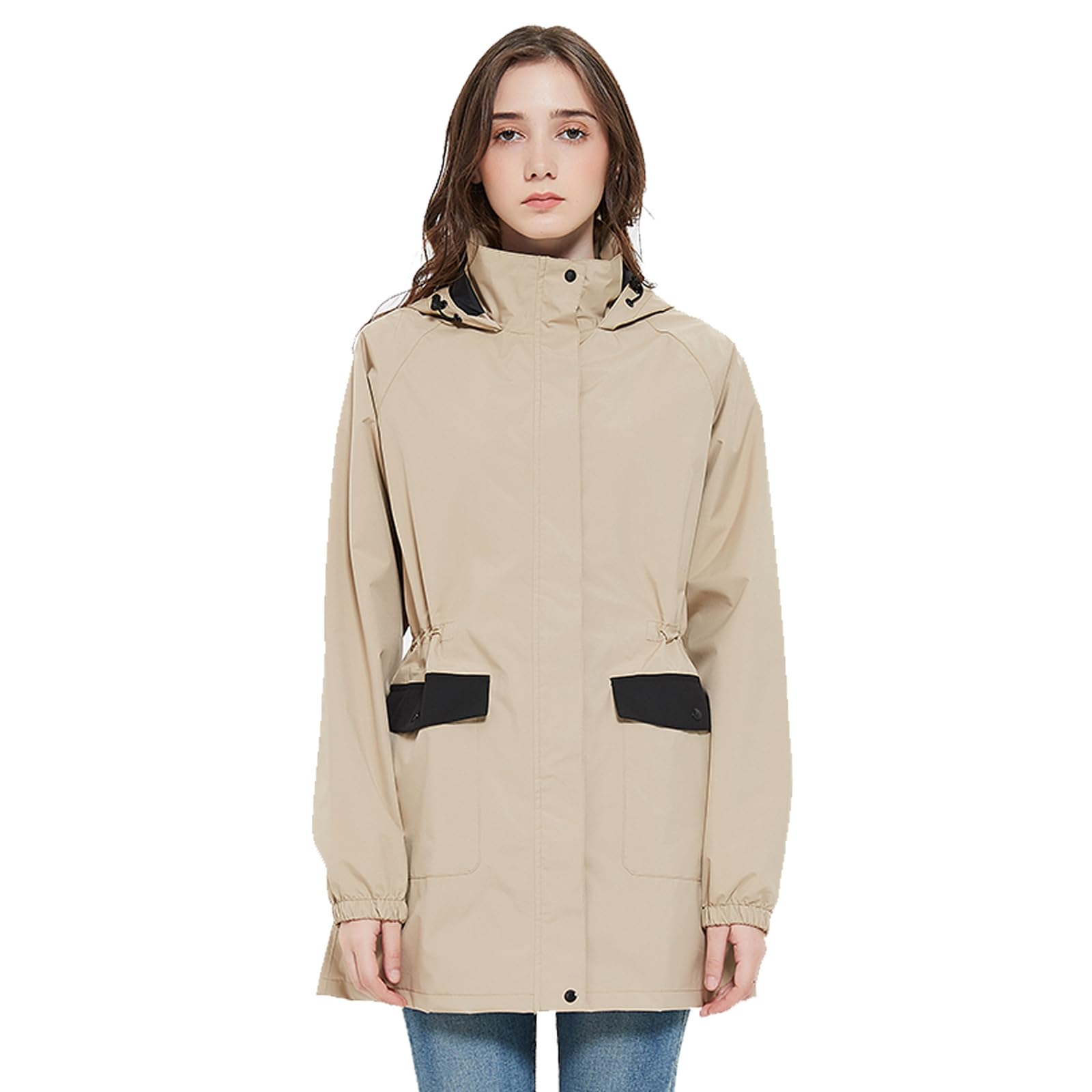 

Aoki Outdoor Горный Водонепроницаемый Легкий Пончо для и Ветрозащитная Куртка Женский Плащ, Парка, Ветровка, Для Поездок на Работу, Школы, Рыбалки, (Дж. П.,