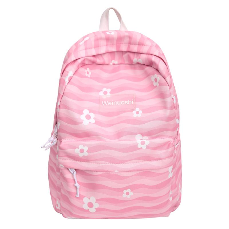 Студенческая школьная сумка с цветочным принтом — фото 19