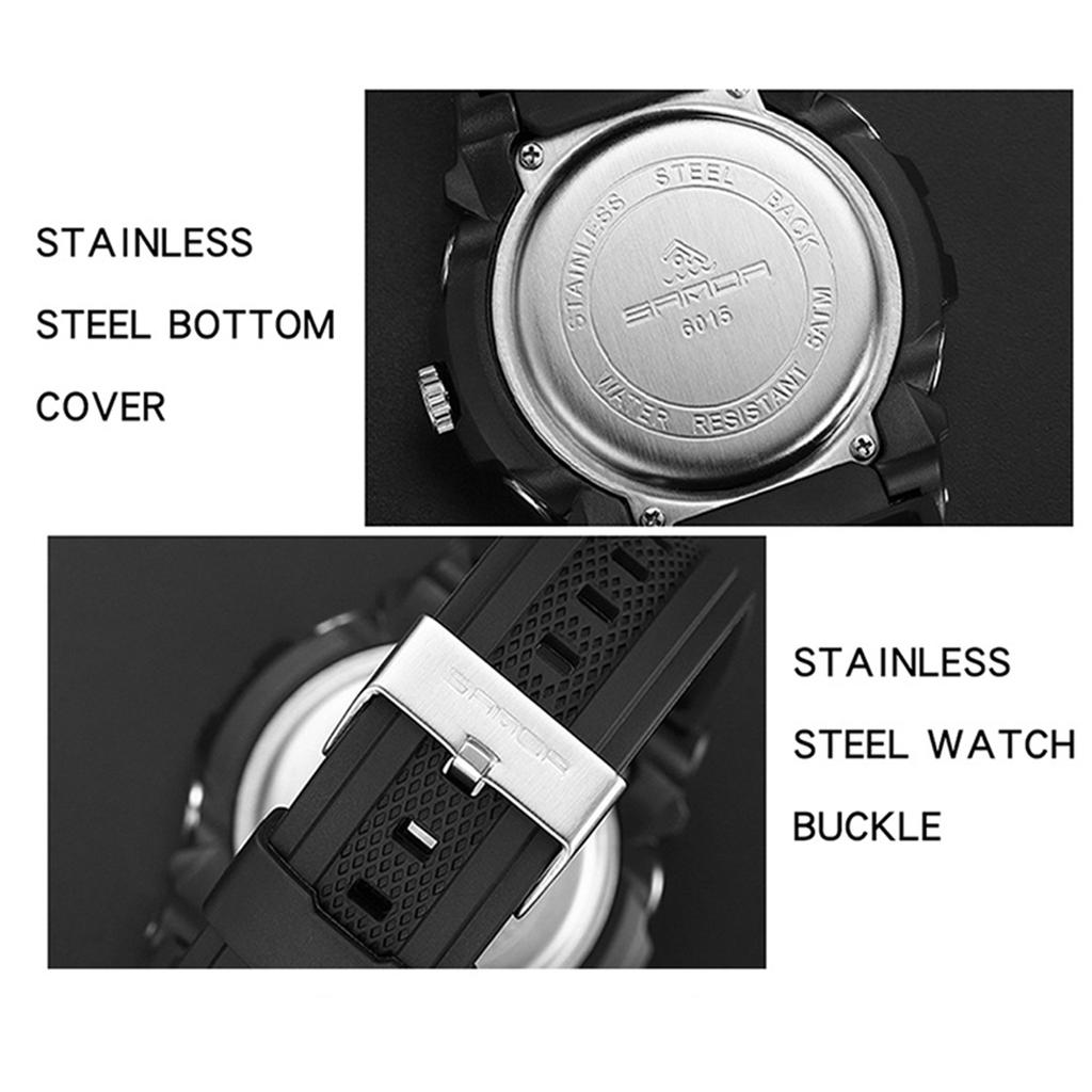 Sanda męska tarcza wodoodporny zegarek spersonalizowany zegarek elektroniczny moda męski zegarek sportowy dla studentów na świeżym powietrzu