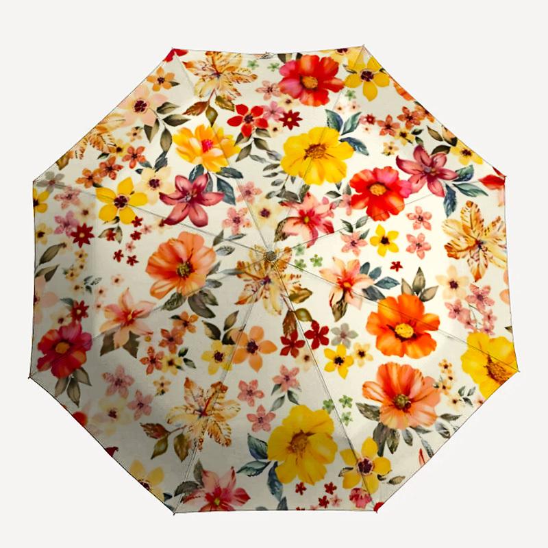 

1PC Floral Pattern Personality Umbrella with 8 Frames, Automatic Open, Durable Frame, Quality Craftsmanship yy250912070