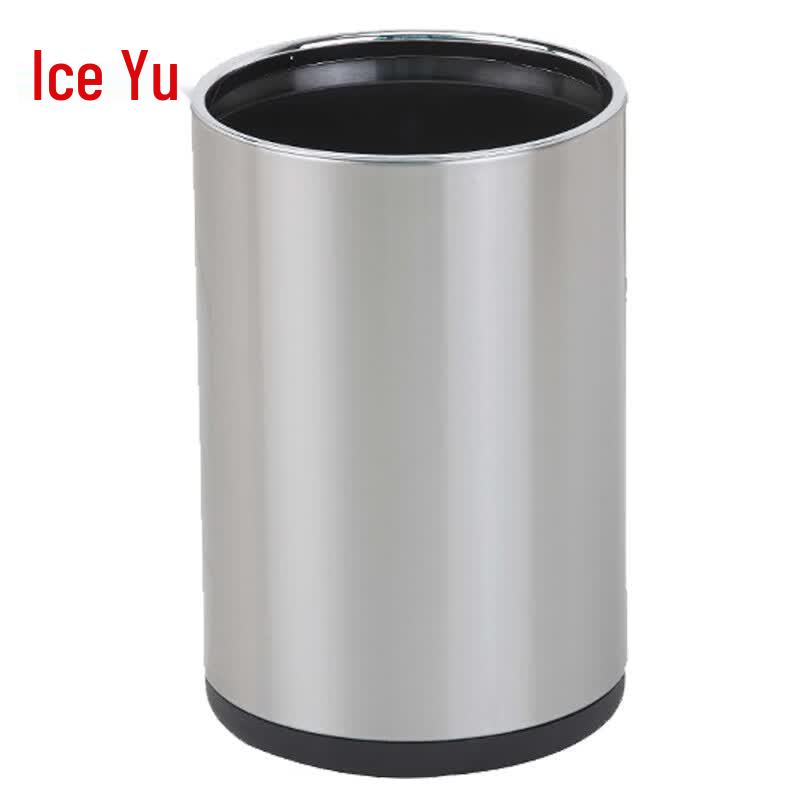 BYQ-659 Stainless Steel Round Lidless Trash Can