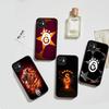 Fotbalový tým Galatasaray Pro Silikonový matný kryt na telefon Pro iPhone 16 Pro Max 15 14 13 12 11 X XS MAX