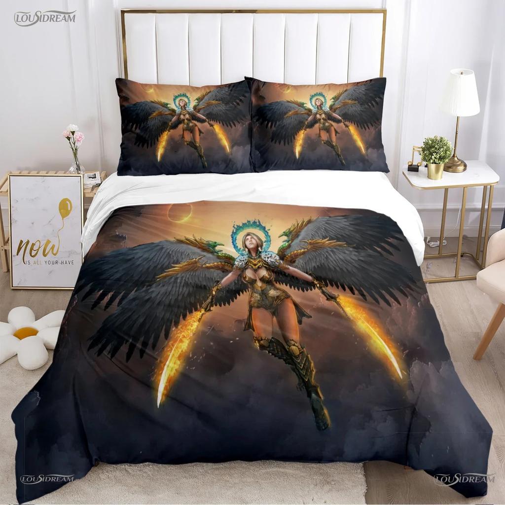 Comforter Angel Warrior Mythical Comforter Bedding Sets Soft And S For Teens Single Double Queen King