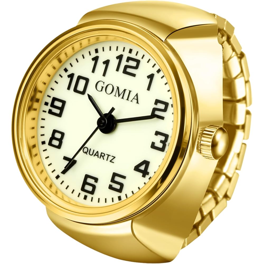 Fingerwatch Ring Watch Simple Free Size Casual Business Fashion Accessory