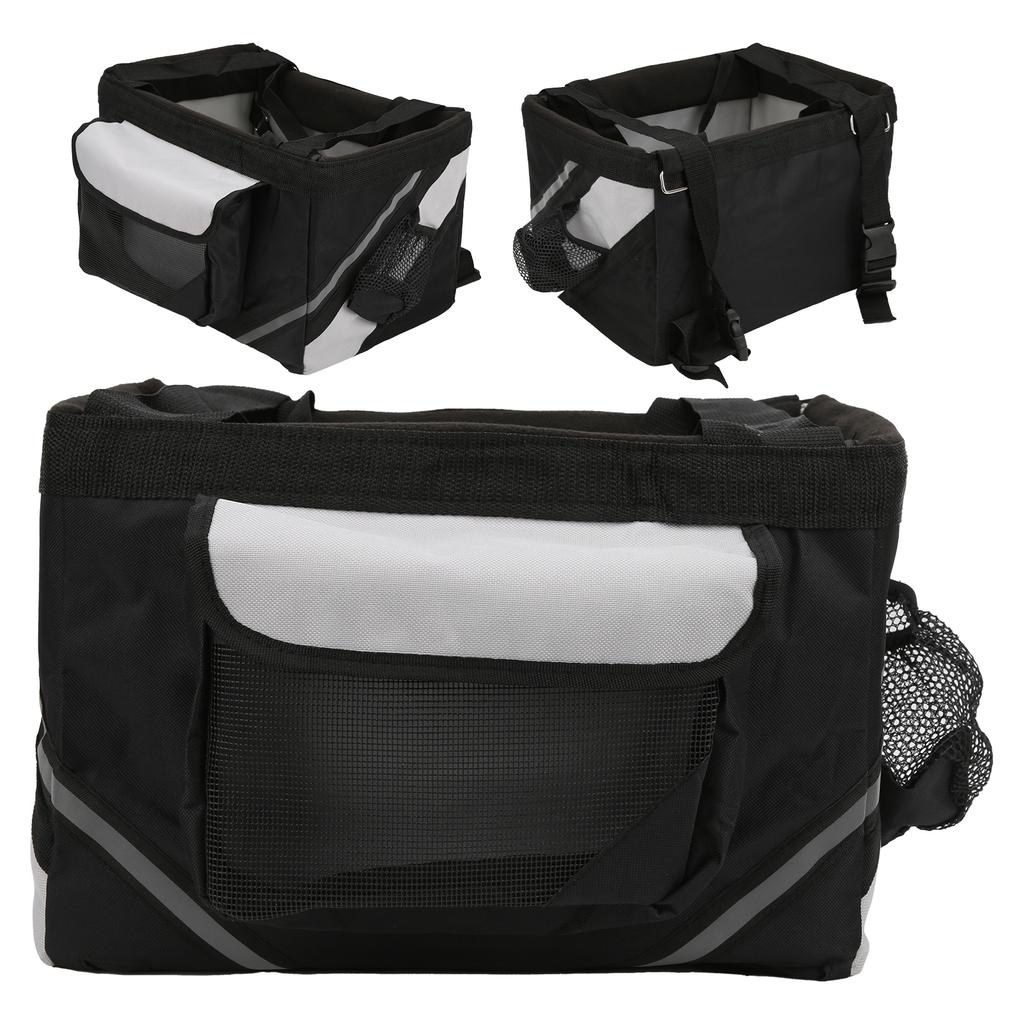 Dog Bicycle Bag Detachable Front Bike Carrier Basket Bag for Small Medium Pet Dogs