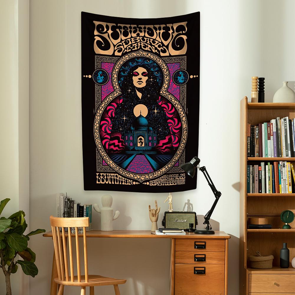 

Рок-н-ролл музыкальная группа Гобелен Slowdive Принт Домашний декор Настенный гобелен Покрывало для спальни Гостиной Дивана Плед 29x37in