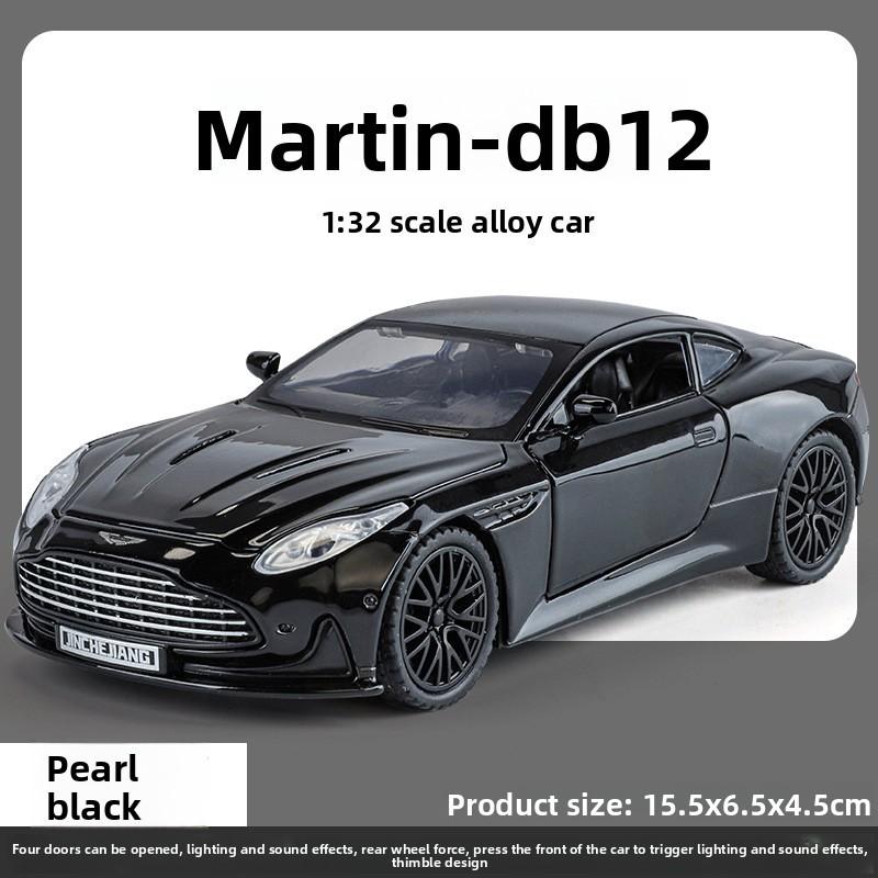 

Aston 132 Martin Db12 Supercar Alloy Car Model With Sound Light Children Toy чёрный