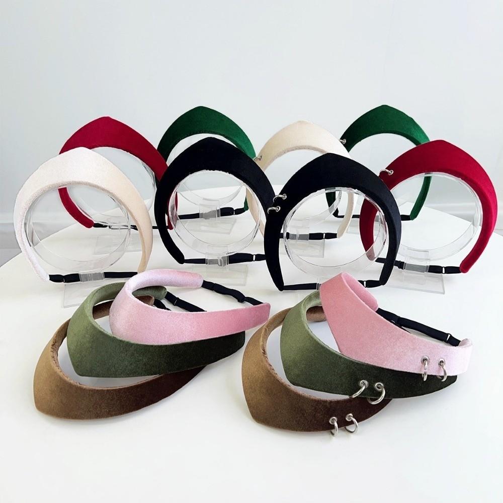 Anti Slip Women Hairband Velvet Triangle Headband Vintage Hair Clip Headband Hair Accessories