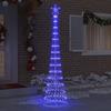 LED Christmas Tree with 290 LEDs and Stand Blue 250 cm Metal