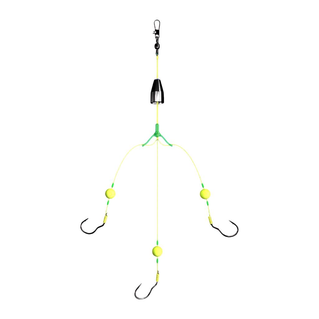 Carp Fishing Hook Ready Make 3 Way Swivels Connectors Triple Hook Fishing Hair Rigs Fishing Accessories Suspension Hook