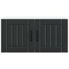 Wall Cabinet LUCCA Black 80 X 31 X 40 Cm Particleboard