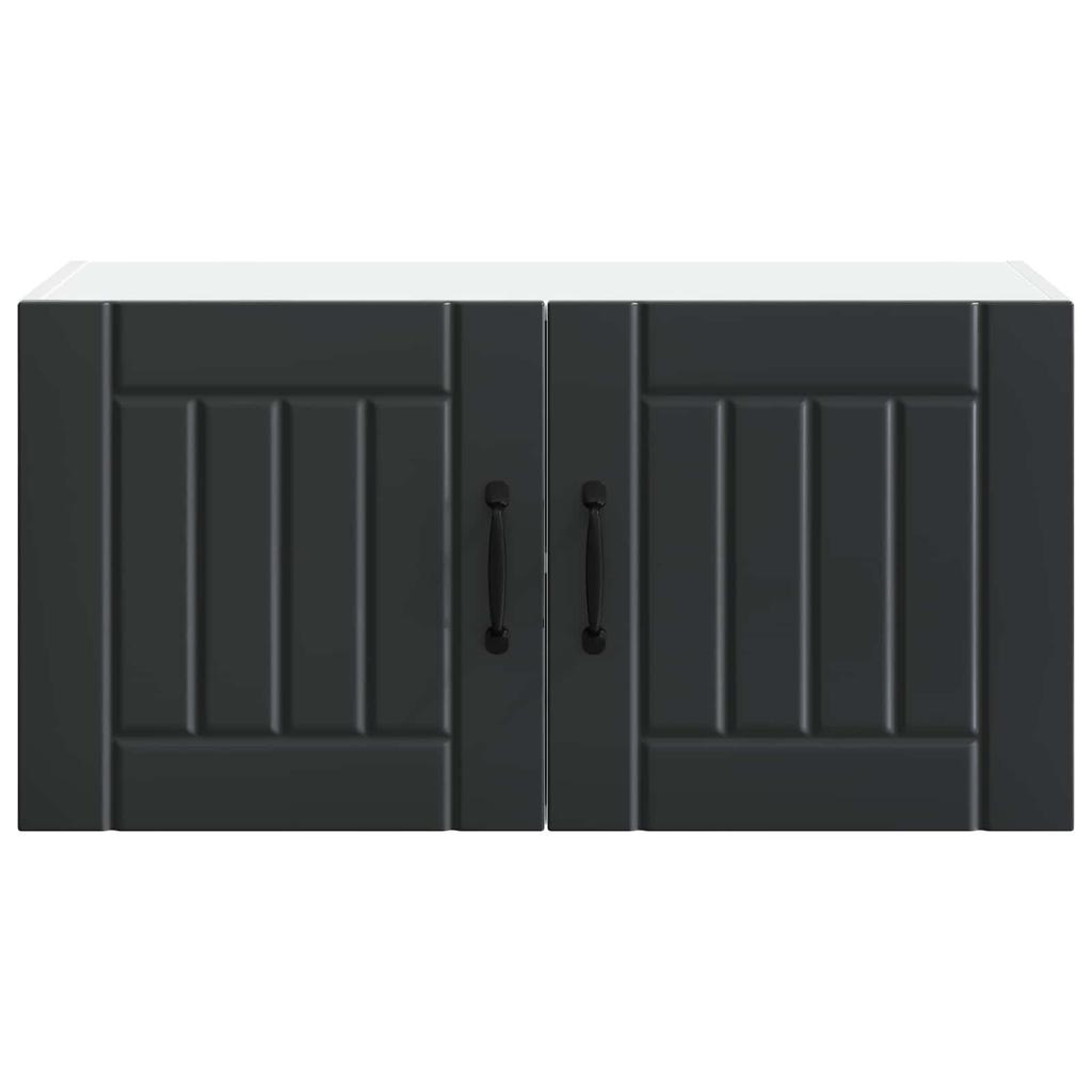 Wall Cabinet LUCCA Black 80 X 31 X 40 Cm Particleboard