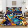 Geometric Duvet Cover Set Psychedelic Swirl Eyes Bedding Set Microfiber Colorful Abstract Pattern Quilt Cover With Pillowcases