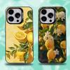 Fruit Lemon Art Phone Case For iPhone 17,16,15,14,13,12,11,Pro,XS,Max,Plus,Mini,SE4,E Black Matte Shockproof Cover